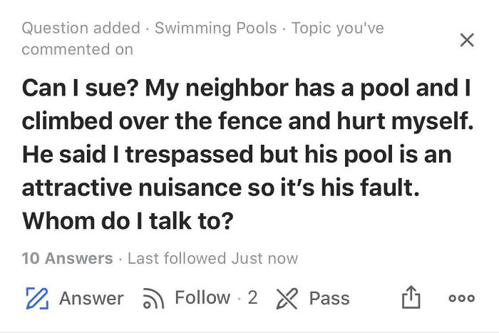Sue Him For Building His House Next To You Too, He Had No Right To Do So!!!!!!