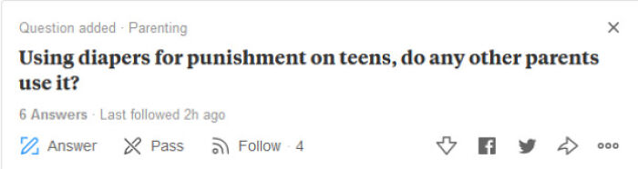 Using Diapers On Teens