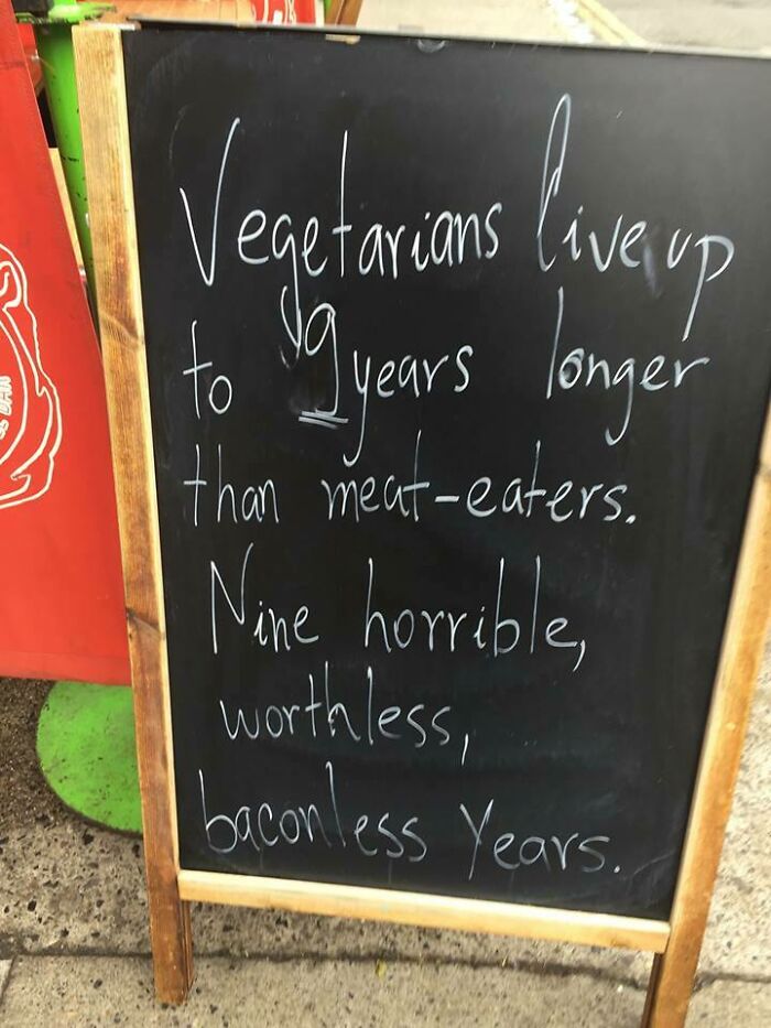 Vegetarian-Bating Sign, Dublin