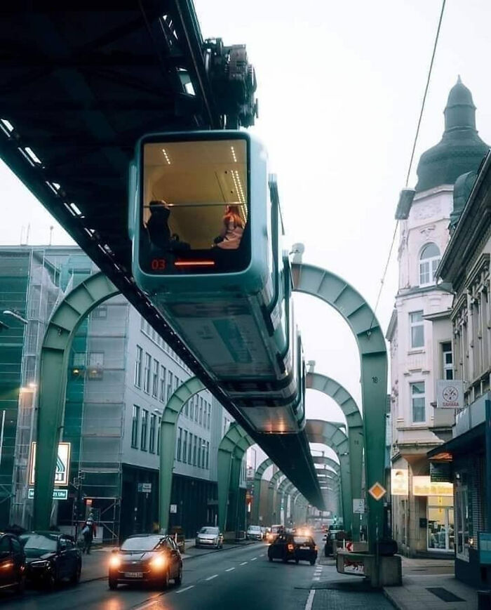 Wuppertal's Suspension Railway (Monorail), Germany