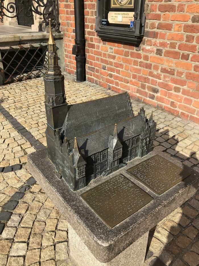 In Wroclaw, Poland Each Cathedral And Even The Rivers Have A Tactile Model Nearby For Blind People To See Them Too