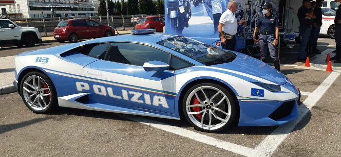 Lamborghini Police Car In Italy