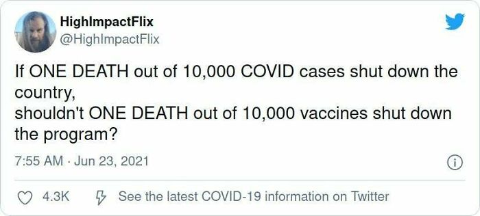 What Are The Percentages Of People Dying To Covid Compared To People Dying Of The Vaccine?