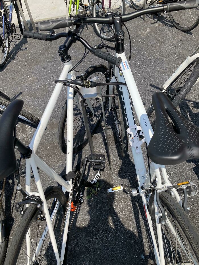 Someone Locked My Bike With Their Own Bike Lock