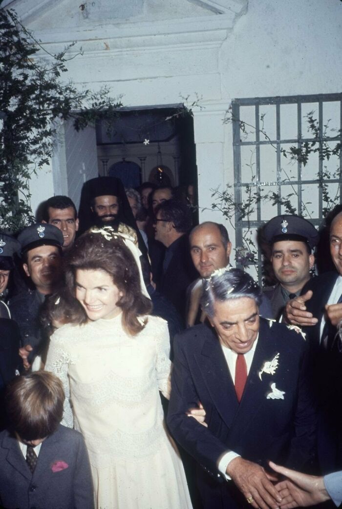 Former First Lady Jacqueline Kennedy Is Married To Greek Magnate Aristotle Onassis, 1968