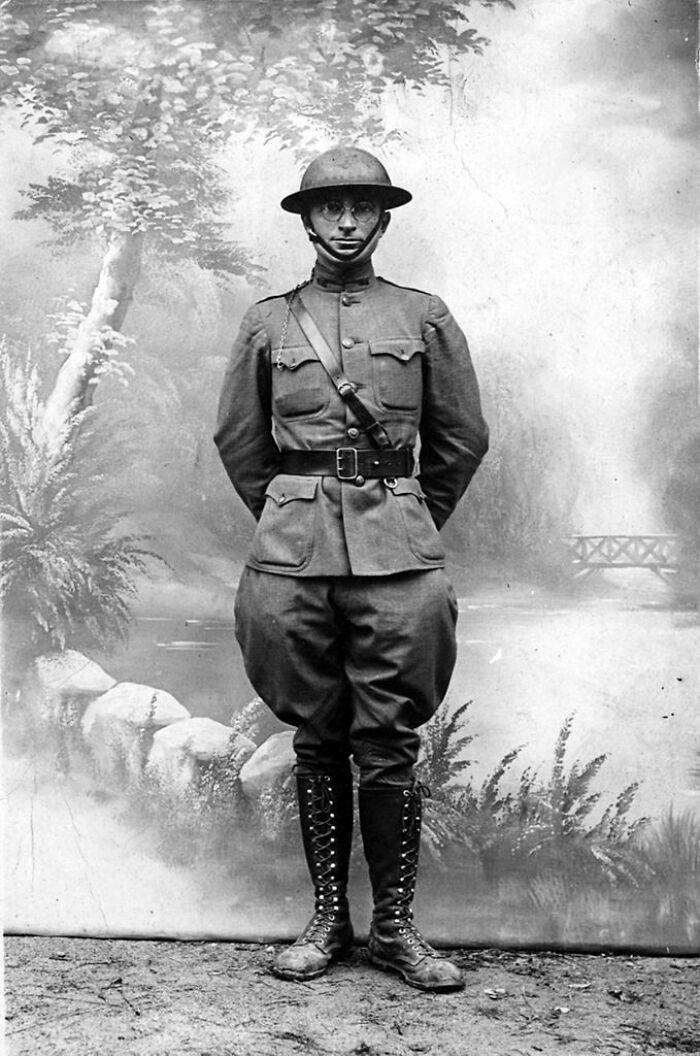 Harry S. Truman As A Captain During Wwi, 1918
