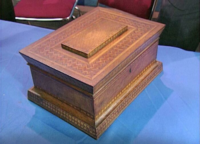 A Snazzy New York Prison Crafted Box, Circa 1866