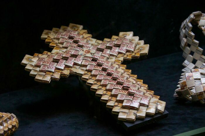 “The Cross” Created By A Woven Winston Packaging And Made At The Louisiana State In Penitentiary, Angola