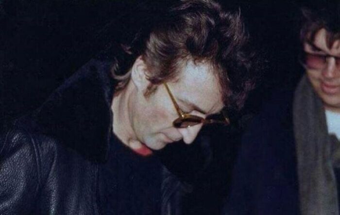 John Lennon Signing An Autograph For Mark David Chapman, The Man Who Would Kill Him Five Hours Later, NYC, 1980 