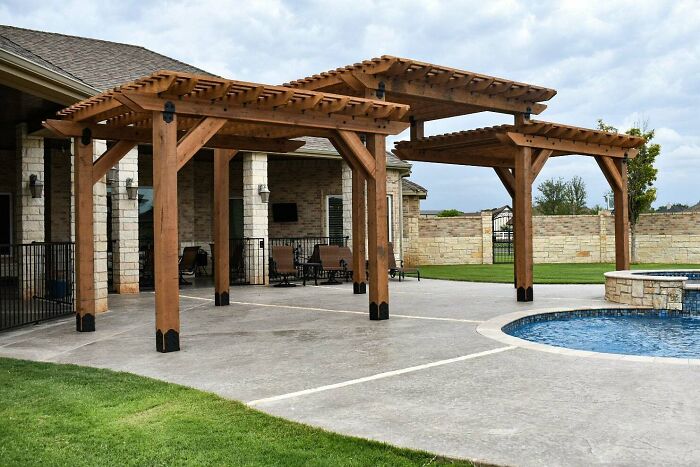 I've Been Wanting To Do A Two Tier Pergola Design For A While, Finally Had A Homeowner That Let Me Run With It