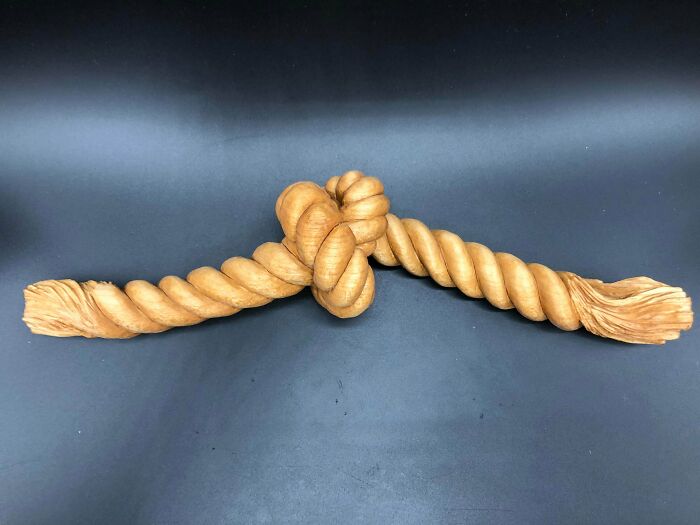 Carved A Rope And Knot From Basswood