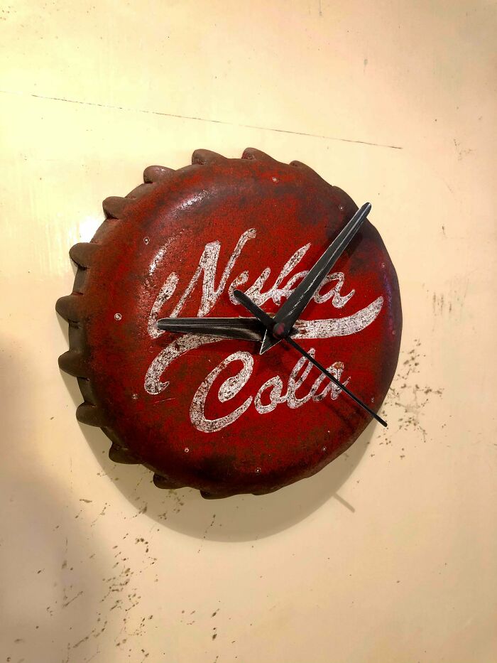 Took Some Feedback From My First Build And Made A Few More Fallout Nuka Cola Clocks