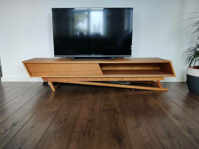 First House, First Piece Of Furniture (Cherry TV Console)