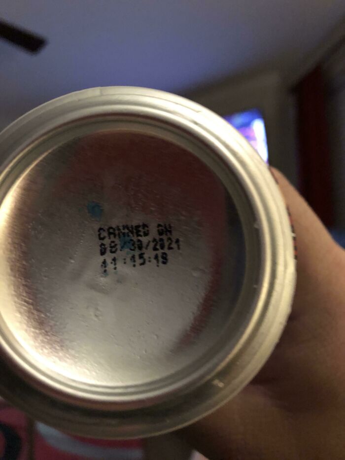 The Beer I'm Drinking Was Canned Earlier Today