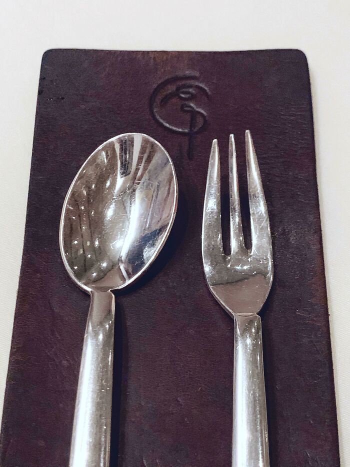 The Servers At This Restaurant Noticed I Was A Lefty, And They Laid Out A Set Of Left-Handed Silverware