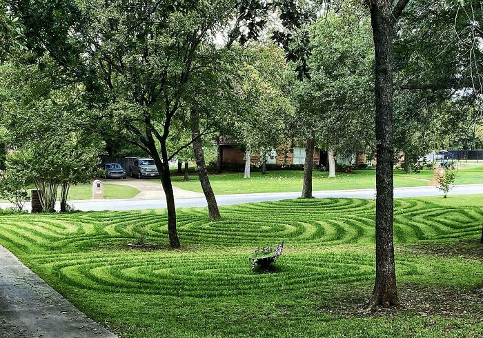 The Way My Mom Mows Crop Circles Into The Lawn