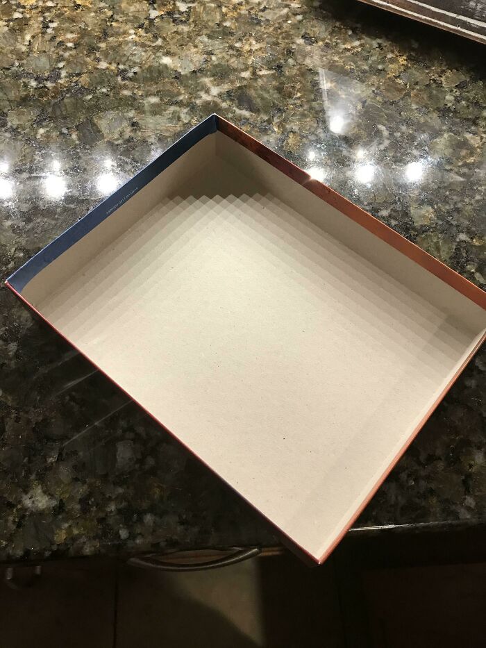 The Way My Kitchen Lights Create A Perfect Gradient Grid Shadow In This Box