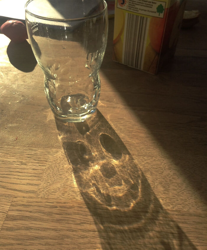 This Glass Casts A Spooky Shadow