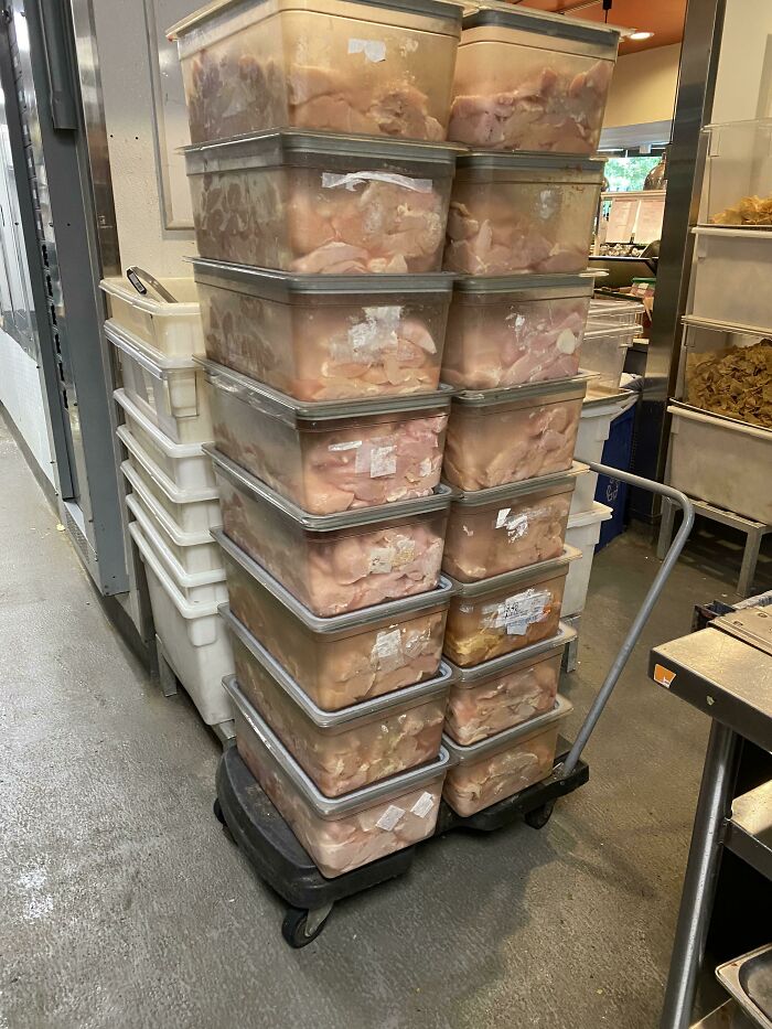 560 Pounds Of Chicken I Butterflied This Morning, Where My Prep Cook Homies At?