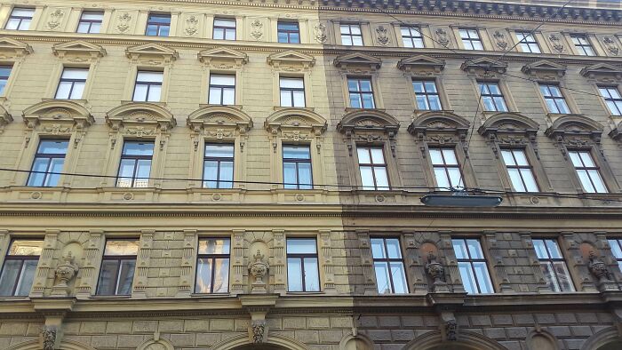 This Building Halfway Through Cleaning In Vienna