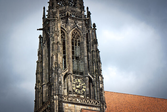 These Three Cages, That Were Used To Hold The Dismembered Remains Of Opposing Religious Leaders In The Region In 1536, Still Hang On St. Lambert’s Cathedral In Münster, Germany