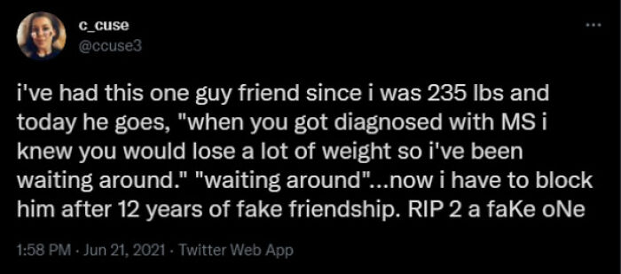 The "Friend" With The Long Game