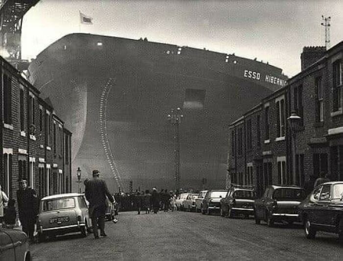 Shipyard At Wallsend, UK. 1970s.