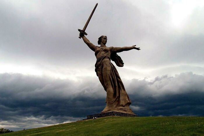 This Is The Motherland Calls In Russia. It Stands At 279ft Tall (85m)