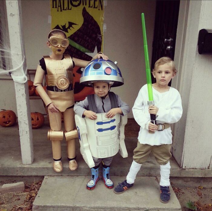 Still Finishing Up For This Year, But These Were The First Costumes I Made For My Kids That Started Our Homemade Halloween Tradition