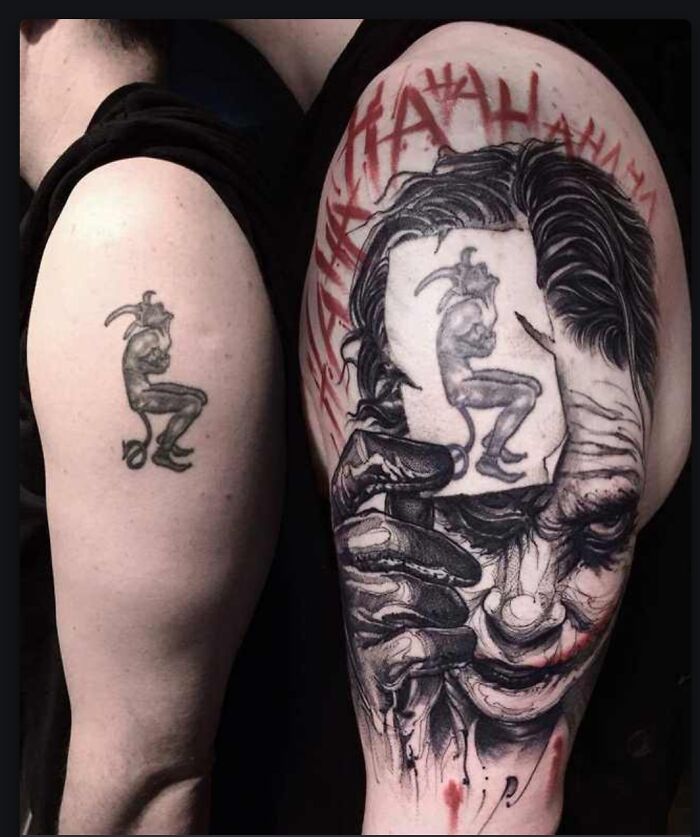 My Joker Cover Up. Artist: Bruno Santos, Dublin Ink, Dublin, Ireland