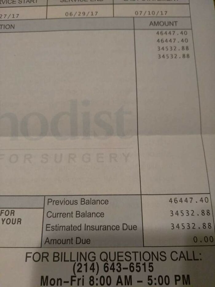 3 Day Stay In The Hospital After Knee Surgery. Medical Bills Are Ridiculous