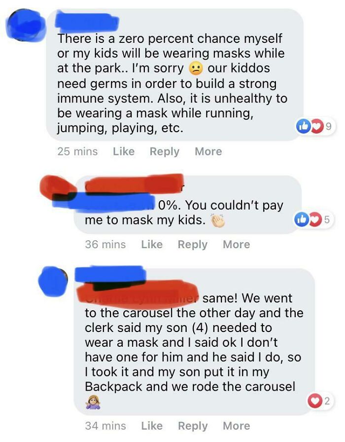 On A Post From A Local Mom (Pro-Masks At Playgrounds) Trying To Figure Out Where Her Kids Could Safely Play