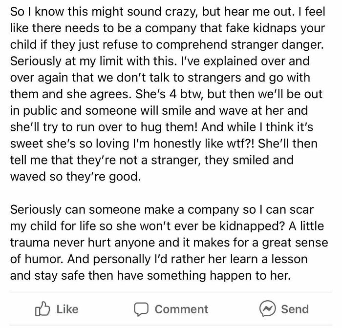 A Little Trauma Never Hurt Anyone And A Mom Who Is Into Her Kid’s Trust Issues