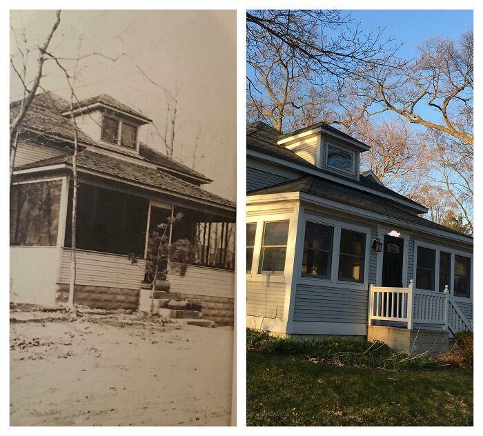 My House About 100 Years Ago And This Year
