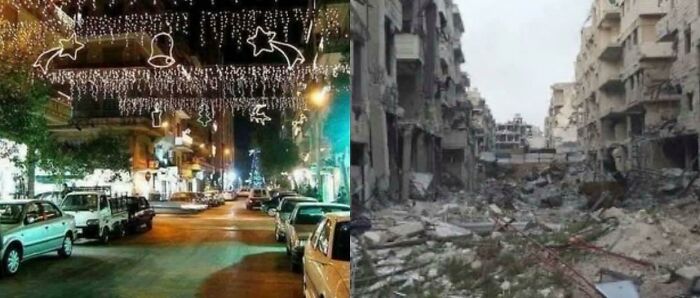 Aleppo, Syria, 2010 vs. 2020