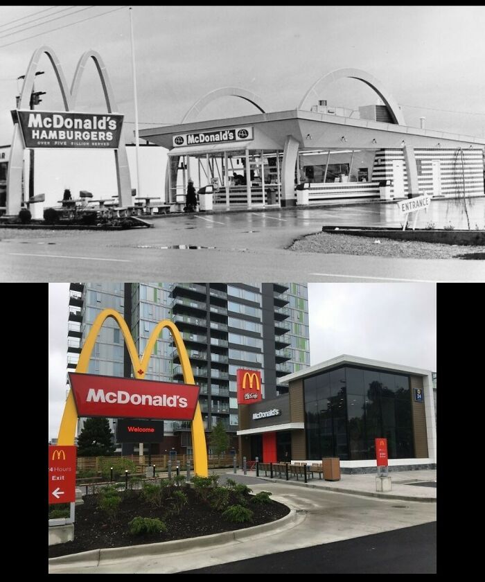 First Mcdonalds In Canada Then (1967) And Now. (2021)