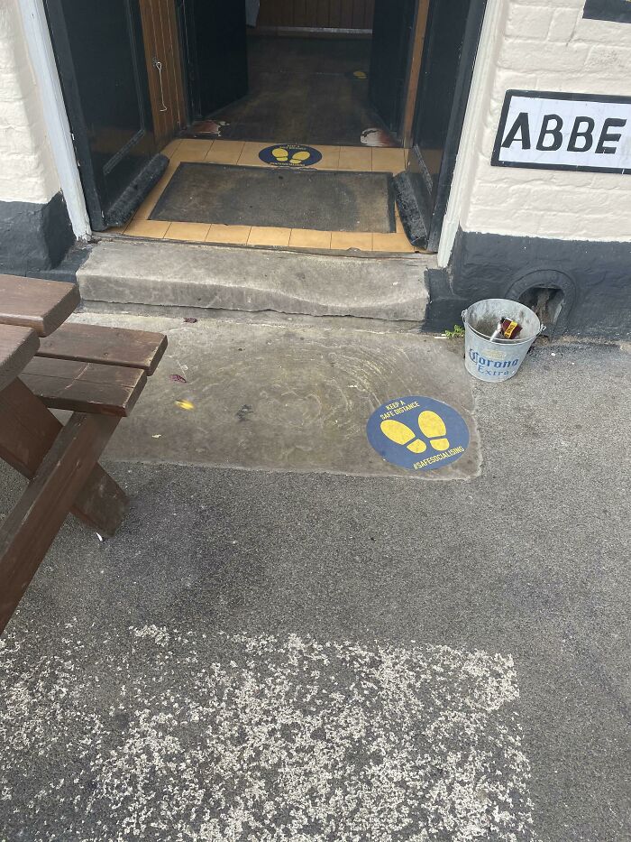 160 Years Of Foot Traffic Over The Step Into My Local Pub