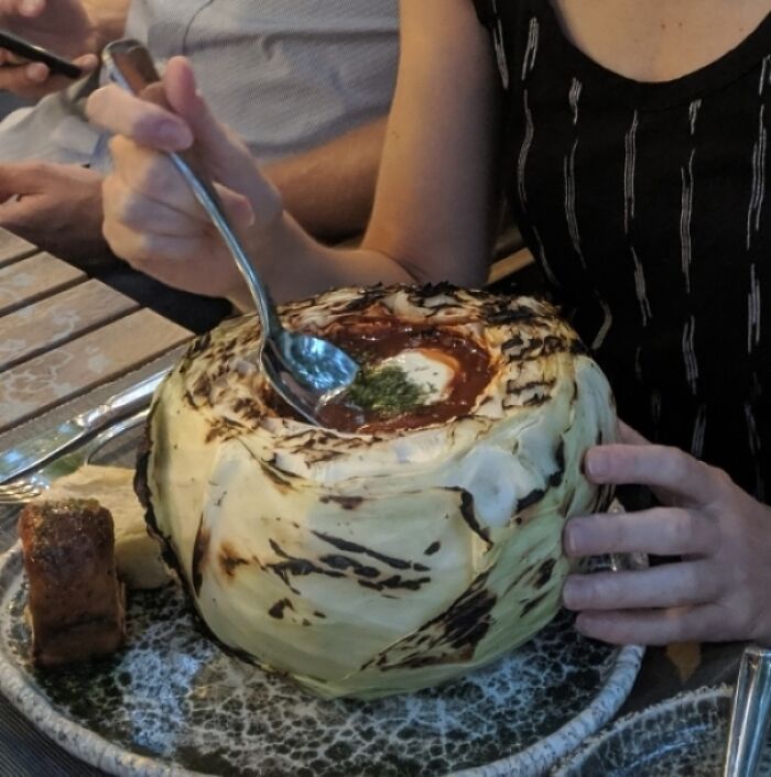 Soup In A Burnt Cabbage