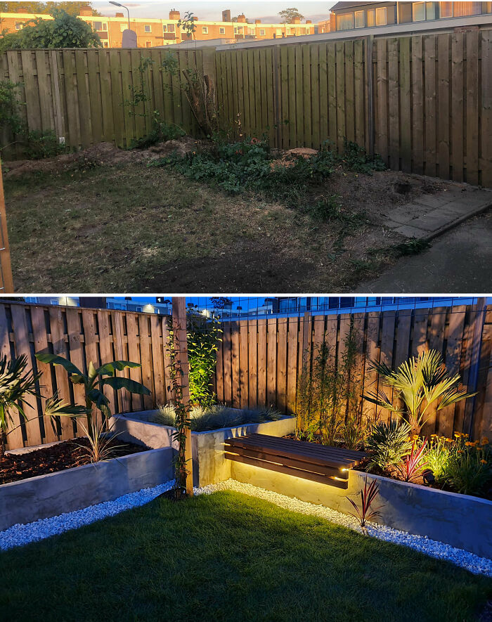 Before And After Lockdown Backyard