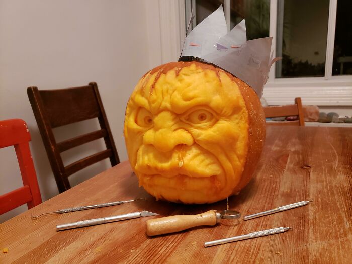 I Carved This Pumking. What Do Yall Think?