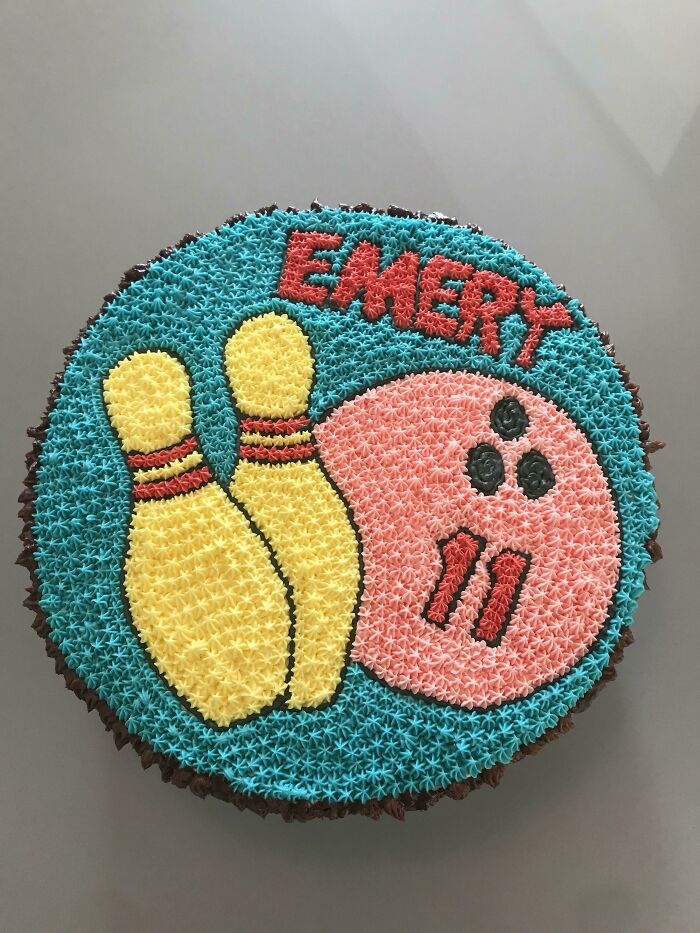 My Daughter’s 11th Birthday Cake. 12” Diameter, 10” Height. All Frosting, Filling, And Cake From Scratch. Not Bad For A Dad