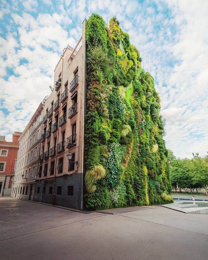 Este jardín vertical situado en Madrid, España