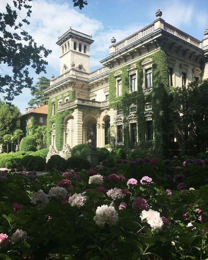 Villa Erba, A 19th Century Villa With A Neoclassical Facade Built On The Shores Of Lake Como, Now Used As A Convention And Exhibition Space, Lombardy, Italy