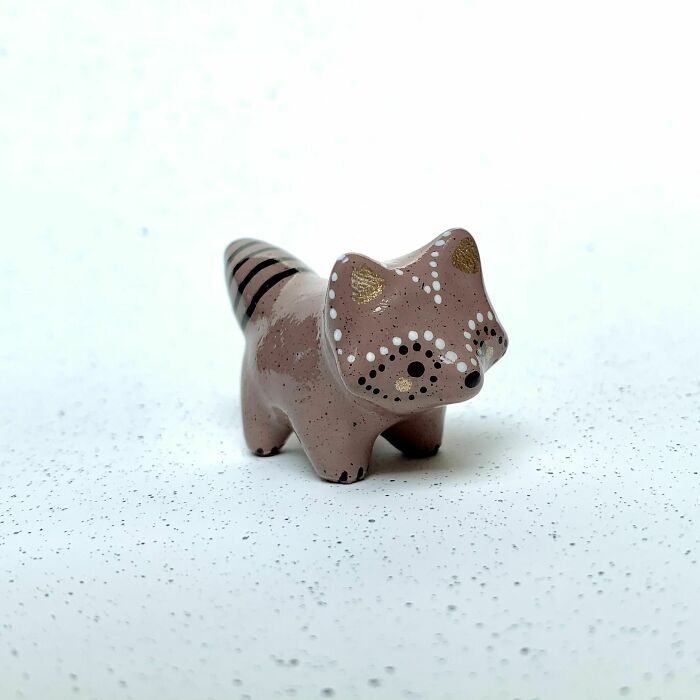 I Made This Little Raccoon Out Of Polymer Clay!