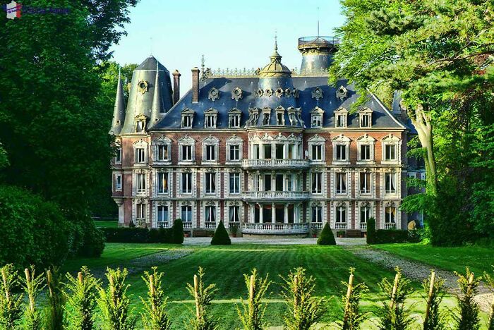 Château Du Tilleul - Tilleul, Normandy, France - Constructed 1730 And Re-Styled In Neo-Renaissance By Architect Félix Ezéchiel Vallois 1860