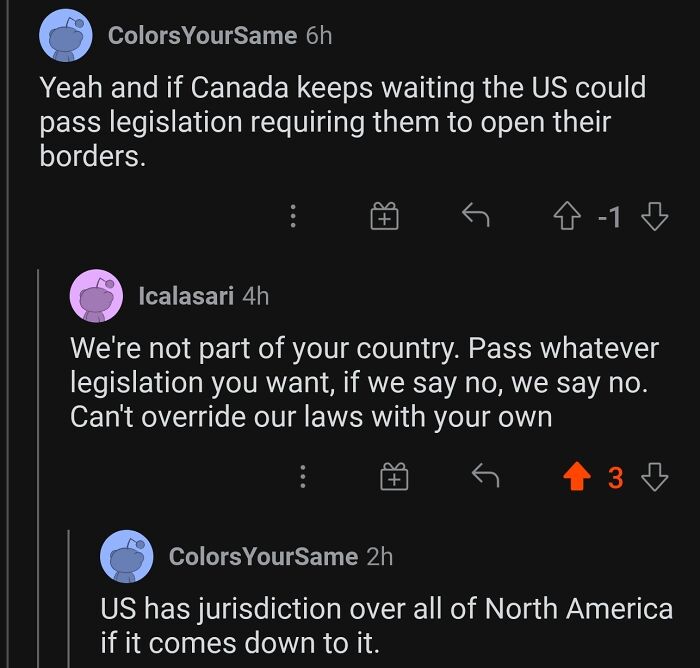 "US Has Jurisdiction Over All Of North America If It Comes Down To It"