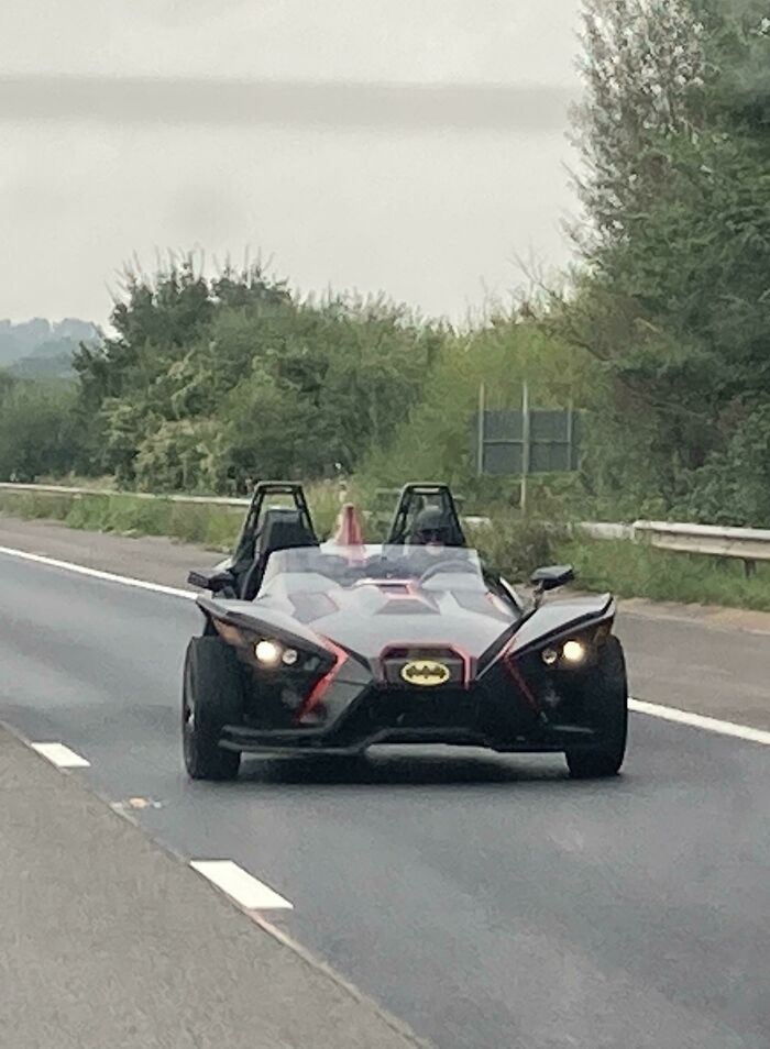 Drove Past Batman On The M5 Yesterday. Good To Know He Is Out There Keeping Us All Safe