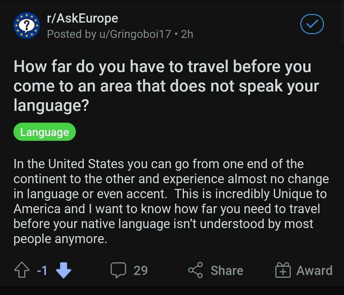 Incredibly Unique. No Change In Language Or Even Accent