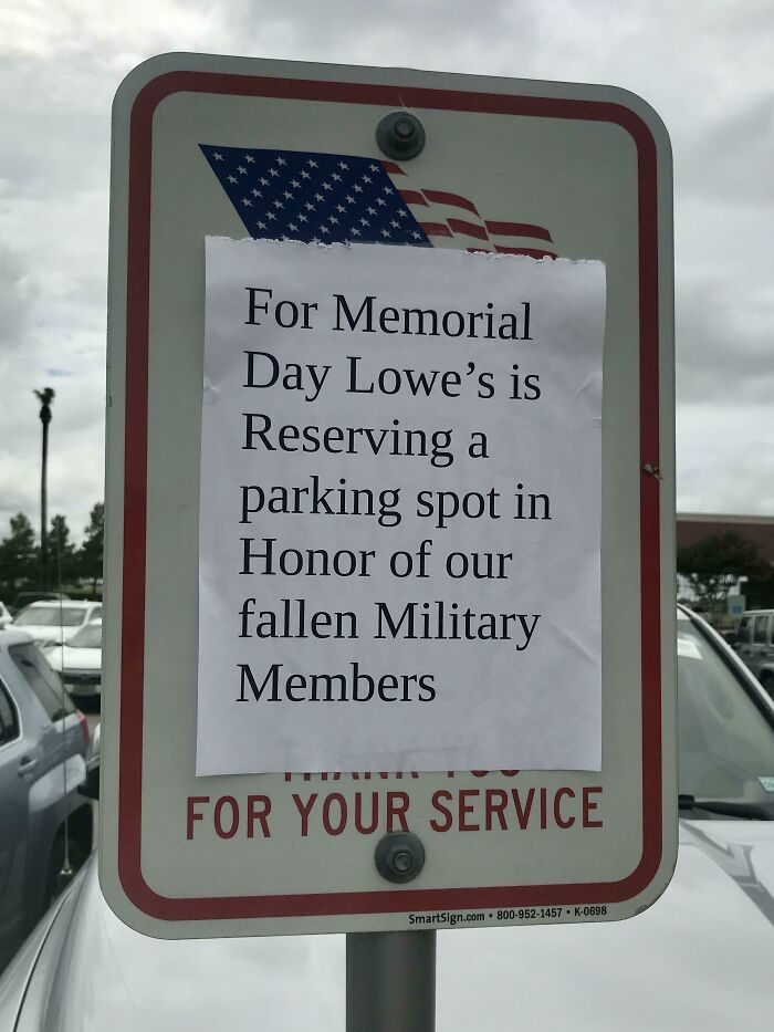 Honoring Fallen Soldiers With An Empty Parking Spot