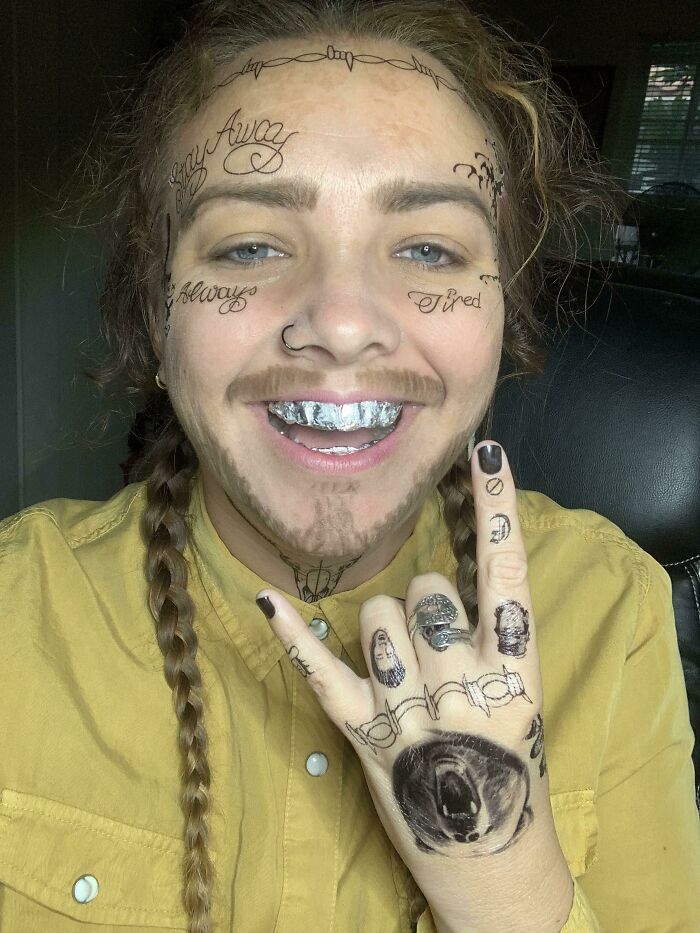 Post Malone For Halloween. Turned Out Better Than Anticipated